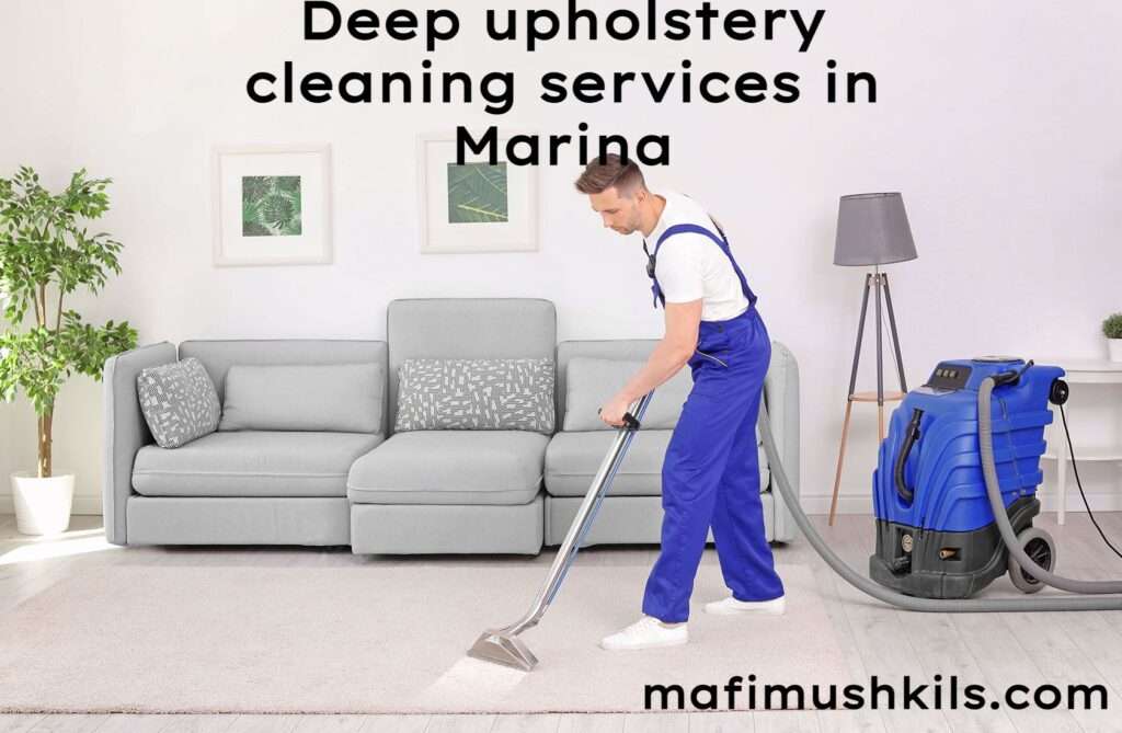 Deep upholstery cleaning services in Marina
